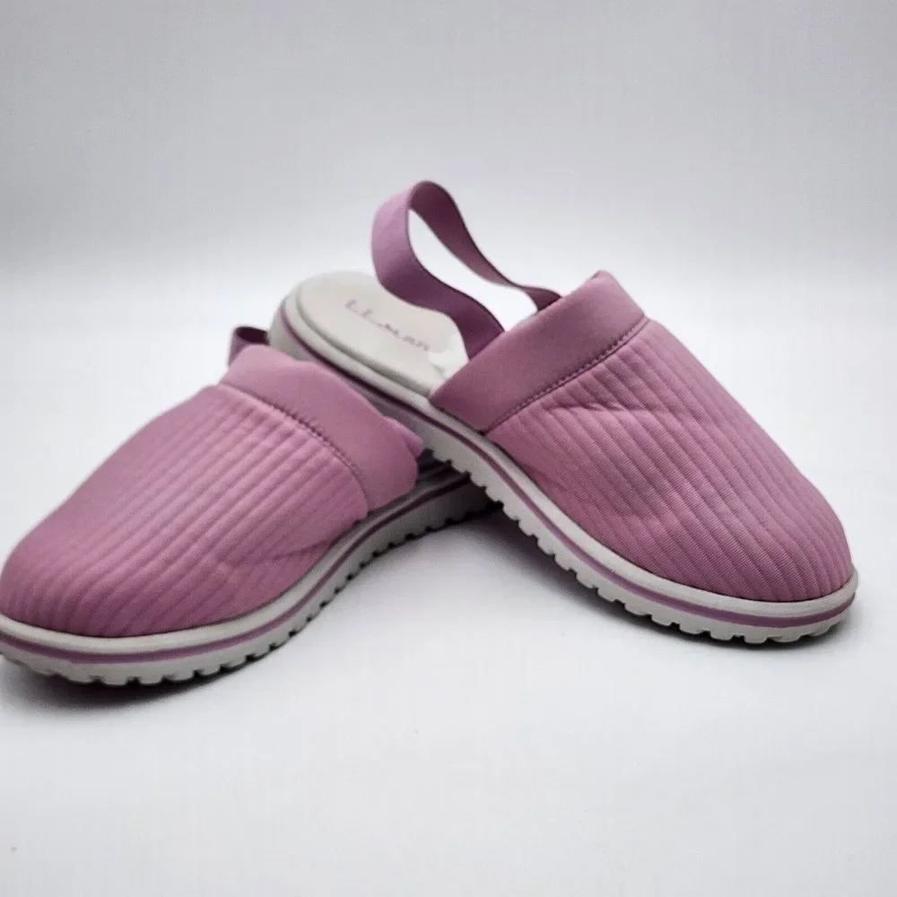 L.L. Bean Kids' Airlight Light Purple Slippers Elastic Strap Sz 5-6 Women's‎ 7-8